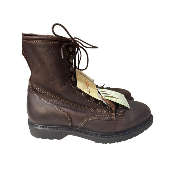 Masterson Boot Co. Mens Brown Leather Lace-Up Boots Size 13D NWT‎ main image 6